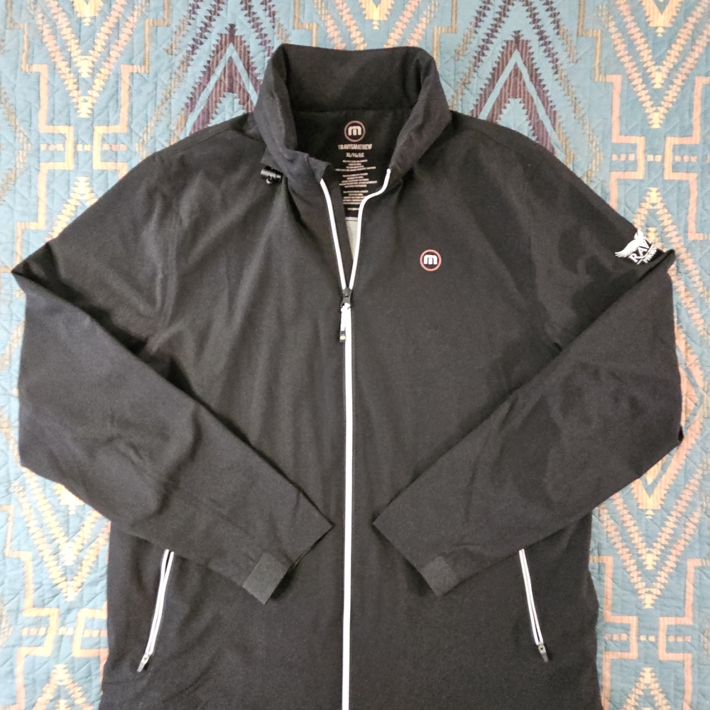 Travis‎ Mathew Black Rain Resistant Golf Jacket